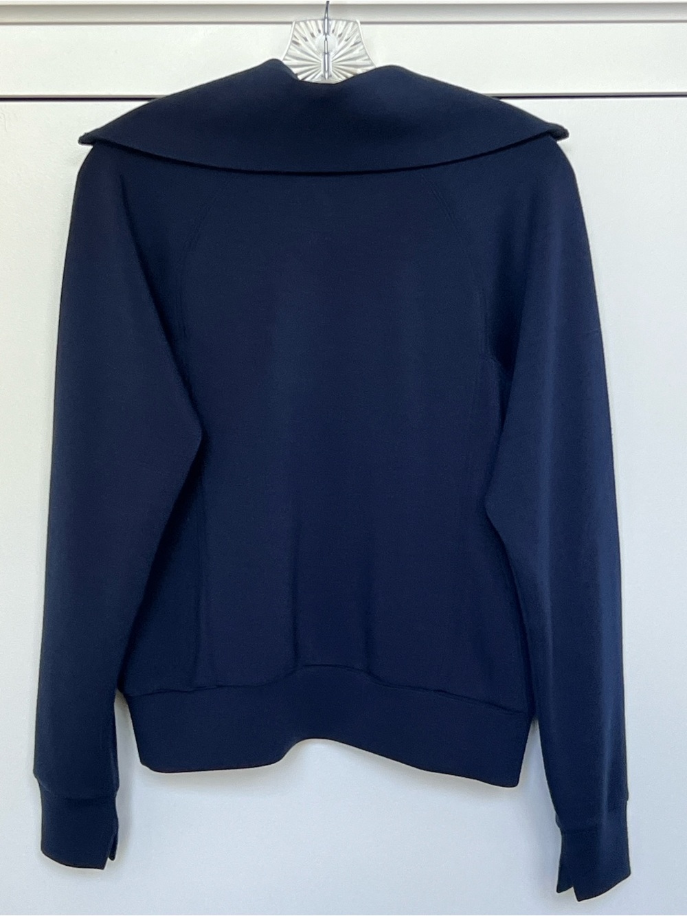 SPANX navy blue Half-Zip Pullover Sweatshirt - Picture 4 of 5